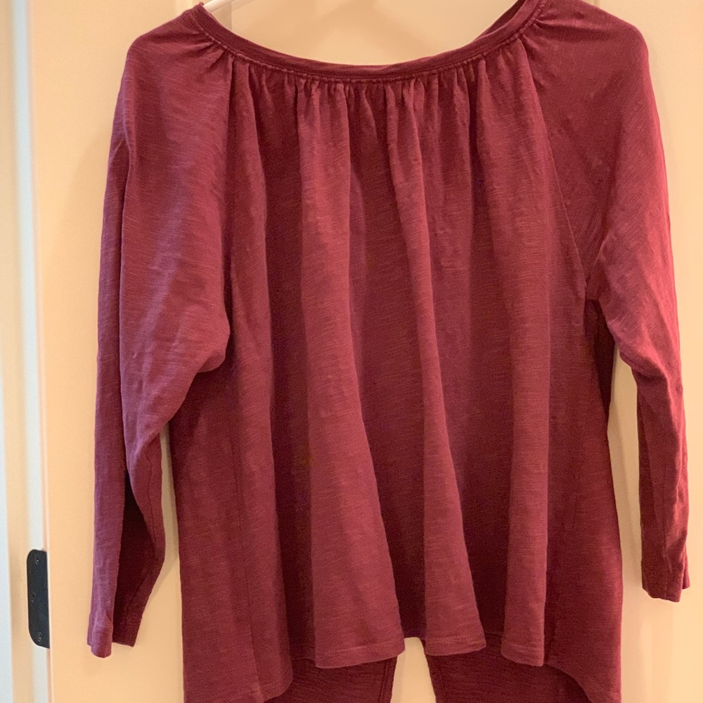 Maroon Madewell 3/4 Sleeve Top